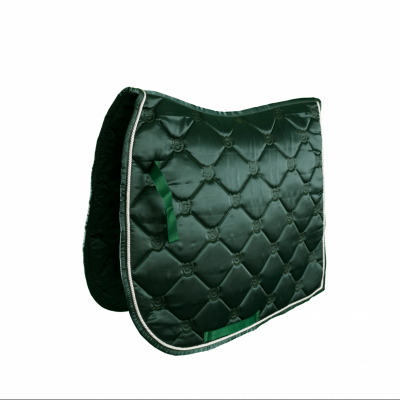 Metallic Collection Dressage Saddle Pad Hunter Green
